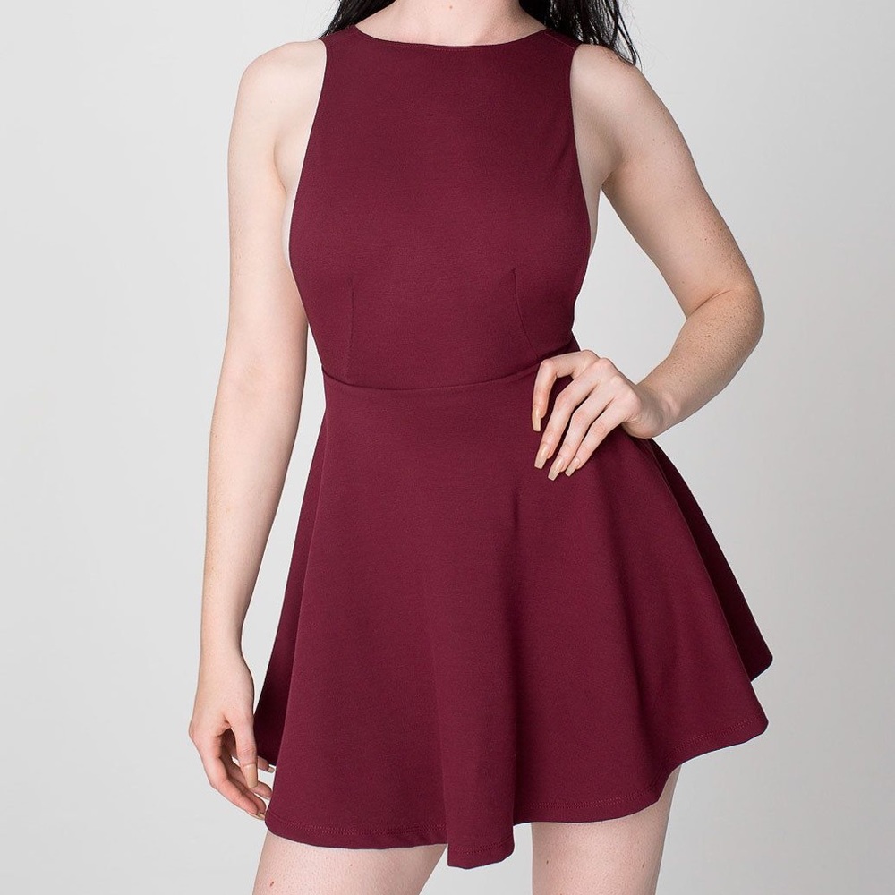 American Apparel Ponte Sleeveless Skater Dress